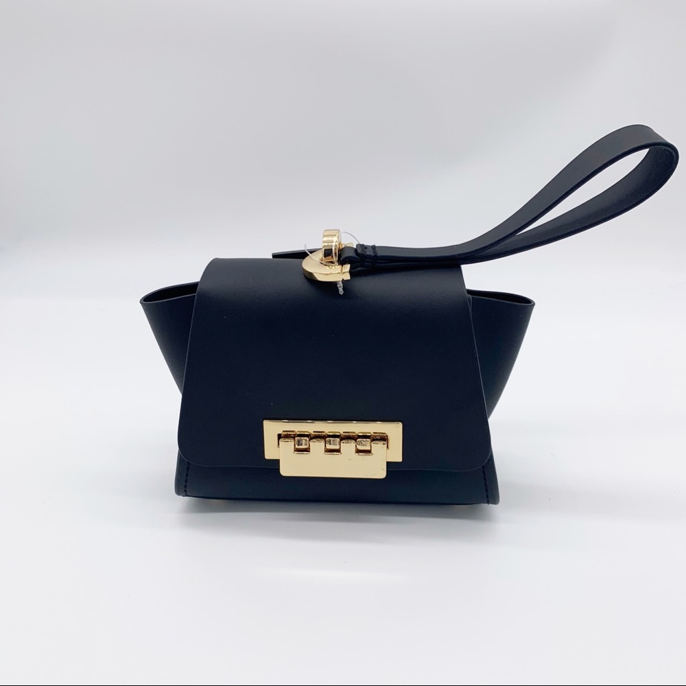 NEW Zac Posen Eartha Wristlet Mini Bag Black